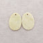 Natural Gemstone Serpentine Earring Beads,Drill Gemstone Earring Pair,30x23x2mm, 4.4g