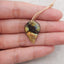 Natural Flash Labradorite Gemstone Carved leaf Pendant, 26×18×4mm, 3.6g