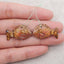 Natural Multi-Color Picasso Jasper Carved Fish Gemstone Earring Beads, Drilled Earring Pair, 29x17x4mm, 5.7g