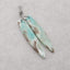 New Hemimorphite Gemstone Earrings, Gemstone Earring Pair, Semi Precious Stone For Jewelry DIY Making, 40x8x4mm, 3.9g