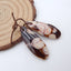 Natural Peanut Wood Jasper Earring Beads 32x12x4mm, 5.3g