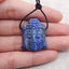 New Lapis Lazuli Buddha Head Gemstone Pendant Bead, 31x29x9mm, 11.5g