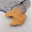 Carved Horse Head, Picture Jasper Horse Head Gemstone Pendant, 38x40x9mm, 21.5g