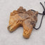 Carved Horse Head, Picture Jasper Horse Head Gemstone Pendant, 38x40x9mm, 21.5g