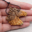 Carved Horse Head, Picture Jasper Horse Head Gemstone Pendant, 38x40x9mm, 21.5g