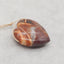 New Natural Drusy Wood Fossil Heart Gemstone Pendant Bead, Popular Side Drilled Pendant For DIY Making, 34×33×11mm, 17.7g