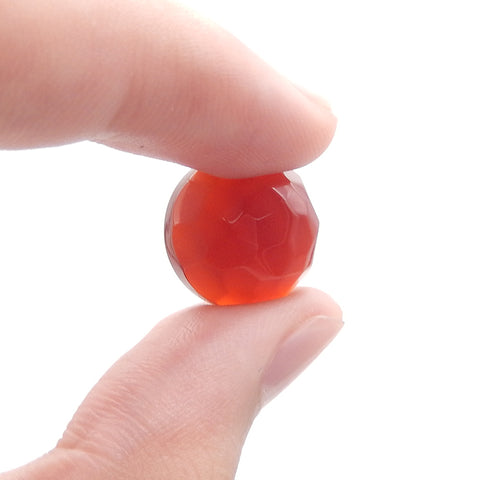 3 PCS Natural Red Agate Cabochons,16×8mm,9.6g