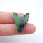 Natural Ruby and Zoisite Carved wolf head Pendant Bead 23*16*9mm, 4.6g