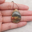 Natural Multi-Color Picasso Jasper Teardrop Gemstone Pendant Bead, Side Drilled Gemstone Pendant,Handmade Pendant Gift, 35x25×7mm, 9.6g