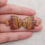 Natural Multi-Color Picasso Jasper Carved Fish Gemstone Earring Beads, Drilled Earring Pair,For Jewelry DIY Making, 30x24x4mm, 9.3g