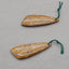 Natural Palm Root Stone Earring Beads 46*15*5mm, 9.3g