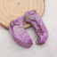 New Nugget African Purple Stone Earrings Beads, 39x18x9mm, 13.6g