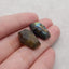 New 1 Pair Natural Flash Labradorite Gemstone , Gem Jewelry Gift, , 19×15×6mm, 6.1g