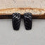 Natural Obsidian Earring Beads 20*10*3mm, 2.5g