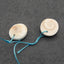 Natural Conch Shell Earring Beads 13*11*4mm, 2.1g