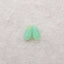 Hand Carved Chrysoprase Top Half Drilled Gemstone Earrings Beads,8×4mm, 0.6g