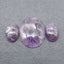 3 PCS Natural Oval  Amethyst Gemstone Cabochons, 30×25×5mm,18×13×5mm,9.4g