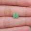 Hand Carved Chrysoprase Top Half Drilled Gemstone Earrings Beads,8×4mm, 0.6g