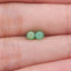 Hand Carved Chrysoprase Top Half Drilled Gemstone Earrings Beads,8×4mm, 0.6g