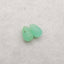 Hand Carved Chrysoprase Top Half Drilled Gemstone Earrings Beads,12×8mm, 1.6g