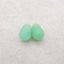 Hand Carved Chrysoprase Top Half Drilled Gemstone Earrings Beads,12×8mm, 1.6g