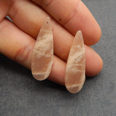 Natural Heliolite Sunstone Earring Beads 40*13*4mm, 6.9g