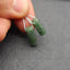 Natural Moss Agate Earring Beads 14x6mm, 2.4g