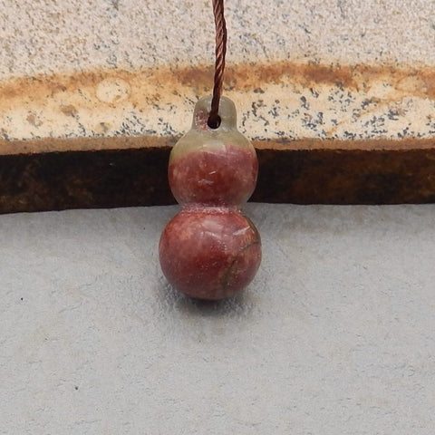 Natural Red Creek Jasper Pendant Bead 18*9*9mm, 2.2g