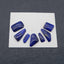 7 pcs Natural Lapis Lazuli Cabochons 14*5*3mm, 19*12*3mm, 8.4g - Gomggsale