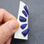 5 PCS Natural Lapis Lazuli Cabochons 23*9*2mm, 14*17*2mm, 3.7g