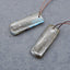 Paire de Boucles d'Oreilles en Labradorite Naturelle 35X11X6mm, 10.6g