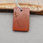 Natural Red River Jasper Pendant Bead 30*20*4mm, 6.4g