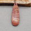 Natural Wonder Stone Pendant Bead 43*14*4mm, 4.3g