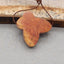 Natural Red Creek Jasper Pendant Bead 20*21*5mm, 4.2g