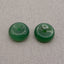 Natural Green Jade Carved donut Earring Beads 20*20*8mm, 10.2g