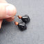 Natural Obsidian Earring Beads 15*14*14mm, 5.4g