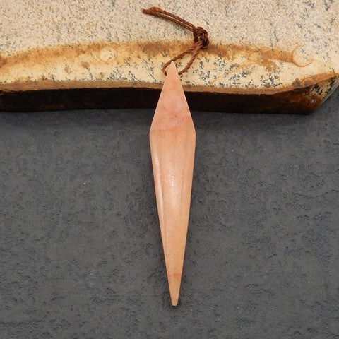 Natural Red Aventurine Pendant Bead 46*9*4mm, 2.5g