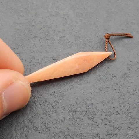 Natural Red Aventurine Pendant Bead 46*9*4mm, 2.5g