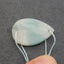 Natural Amazonite Pendant Bead 31*21*3mm, 4.0g