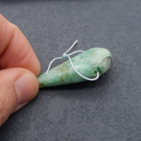 Natural Chrysocolla Pendant Bead 44*20*11mm, 12.3g