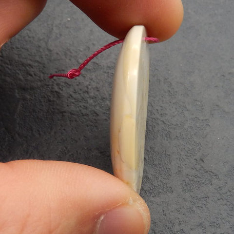 Natural Howlite Pendant Bead 37*26*6mm, 9.1g