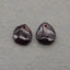 Natural Garnet Earring Beads 15*14*3mm, 3.6g