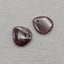 Natural Garnet Earring Beads 15*14*3mm, 3.6g