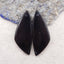 Natural Obsidian Gemstone Earring Bead, Gemstone Earring Pair, 39x16x4mm, 8g