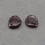 Natural Garnet Earring Beads 15*14*3mm, 3.6g