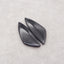 Natural Obsidian Gemstone Earring Bead, Gemstone Earring Pair, 39x16x4mm, 8g