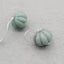 Natural Chrysocolla Carved flower Earring Beads 17x6mm, 4.3g