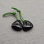 Natural Obsidian Earring Beads 9*8*4mm, 1.0g