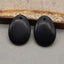 Natural Obsidian Earring Beads 25x18x4mm, 6.1g