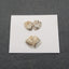 2 Pairs Natural Crazy Lace Agate Cabochons 14*11*4mm, 4.7g